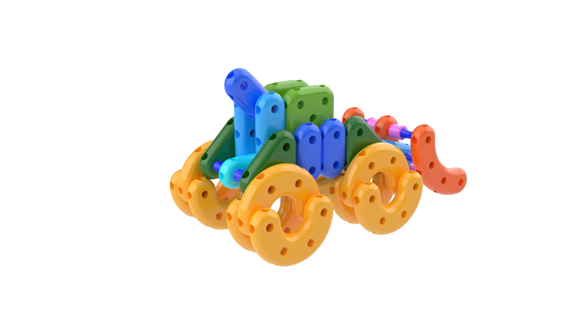 Bulldozer Plastic Building blocks