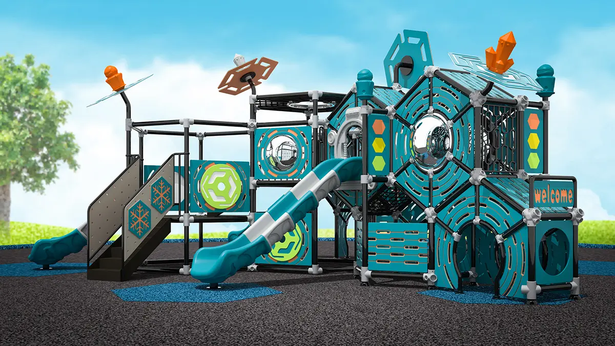 Outdoor playground equipment for kindergarten