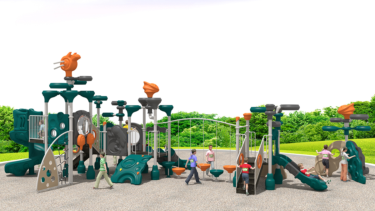 Orange & Green Combination Play Slide Set for kids