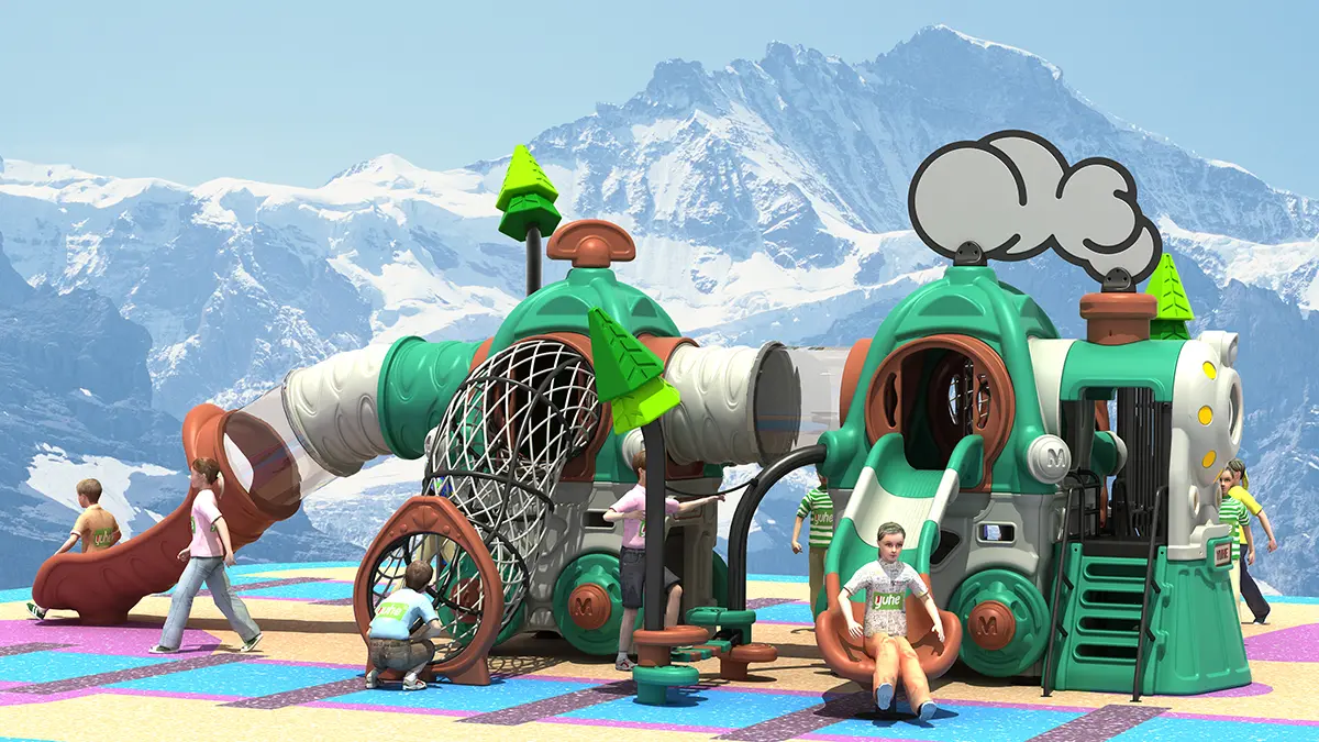 Cool Outdoor Amusement Slides Suitable For Parks