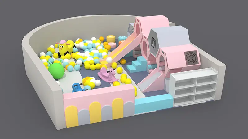 small indoor playground equipment with slide and Plastic rocking horse