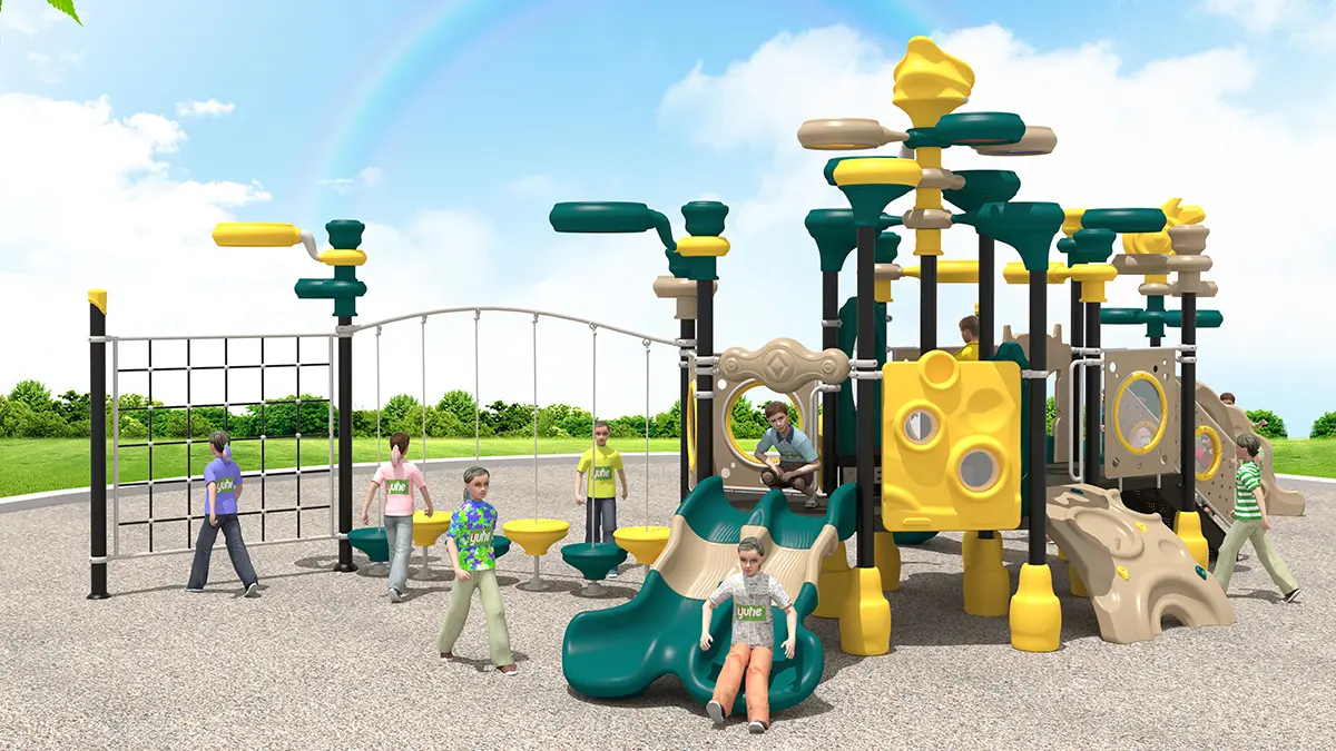 Commercial-Grade Children's Plastic Play Equipment for Amusement Parks & Playgrounds