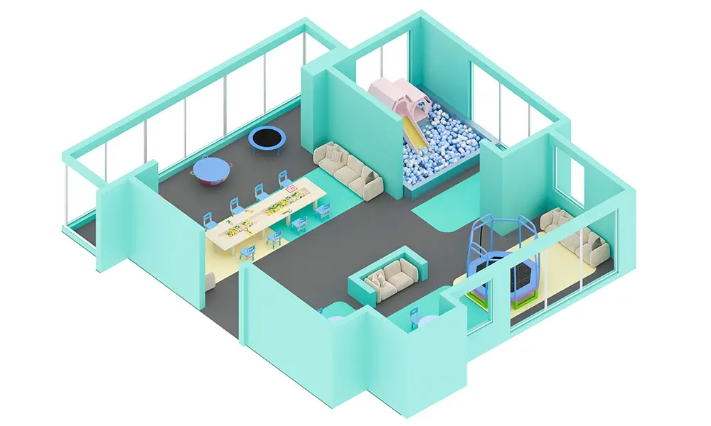 Indoor Soft Play Center For Toddler Kids 1