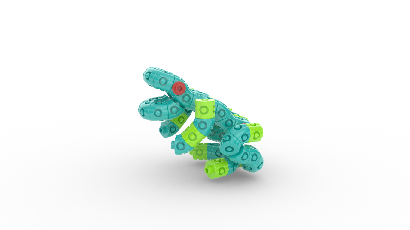 Frog Plastic Desktop Building Blocks