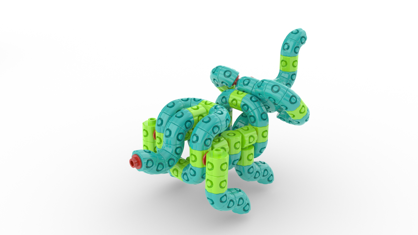 Elephant Plastic Desktop Building Blocks