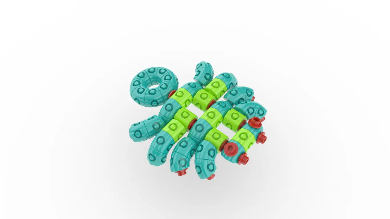 Spider Plastic Desktop Building Blocks