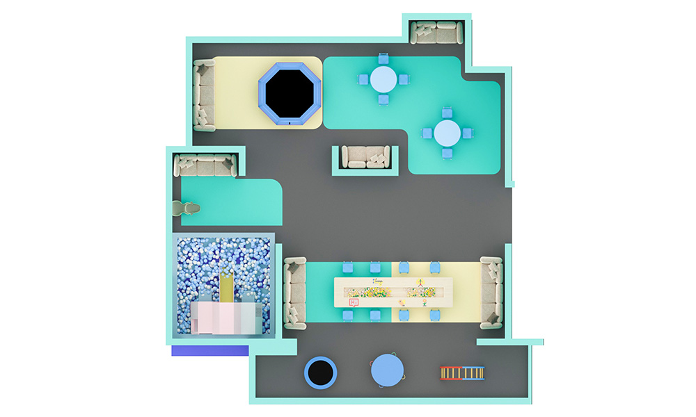 Indoor Soft Play Center For Toddler Kids 2