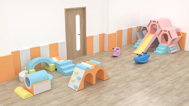 Professional children's indoor classroom equipment set made of soft materials