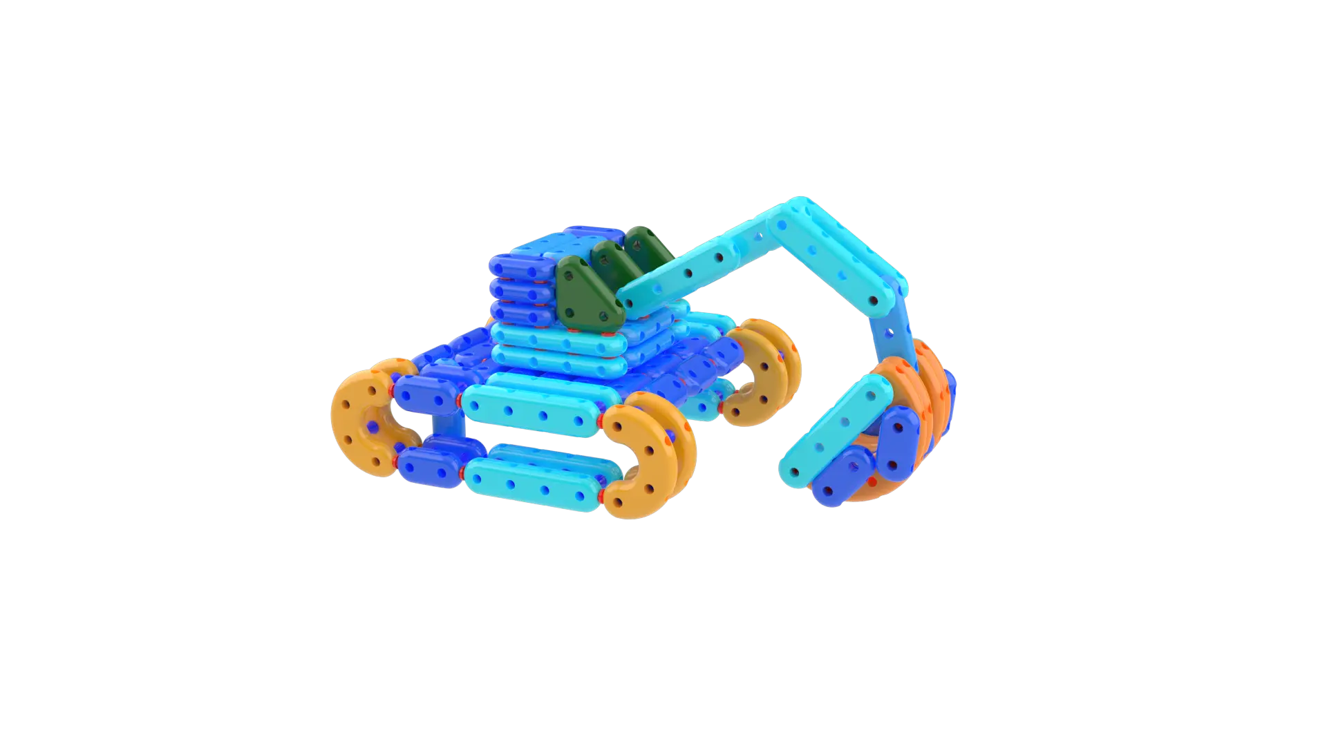 Excavator Plastic Building blocks