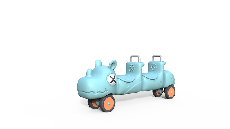 Children's indoor and outdoor two seater pedal scooter