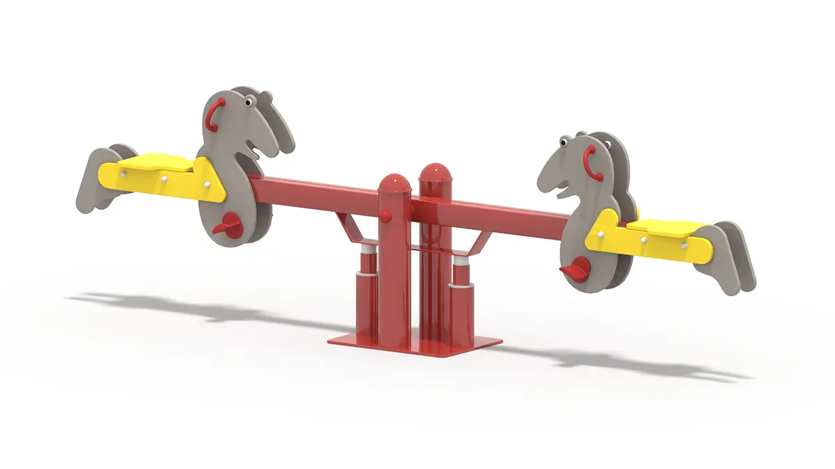 Outdoor Amusement Park Seesaw For Two Kids To Play